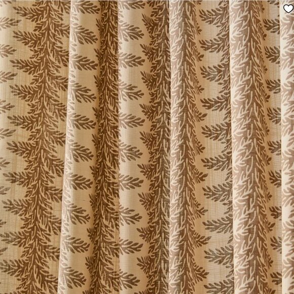 West Elm Pierce & Ward Foliage Stripe Curtain, 48x84-NEW - Picture 1 of 1